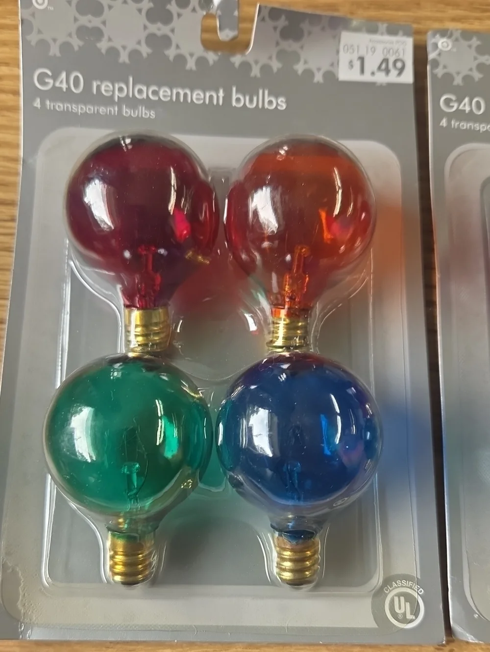 G40 Replacement Bulbs - Satin Red, Yellow, Green, Blue - 12 Total